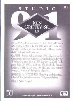 Ken Griffey, Sr.  baseball card collectible - Main Image 2