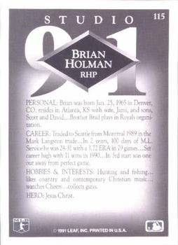 Brian Holman  baseball card collectible - Main Image 2