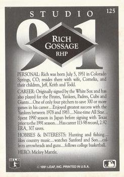 Rich Gossage  baseball card collectible - Main Image 2