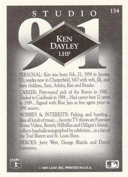 Ken Dayley  baseball card collectible - Main Image 2