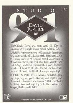 David Justice  baseball card collectible - Main Image 2