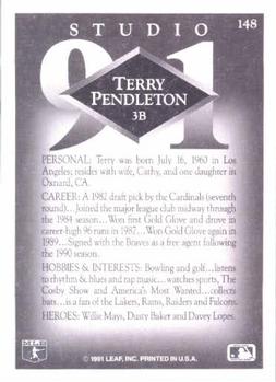 Terry Pendleton  baseball card collectible - Main Image 2