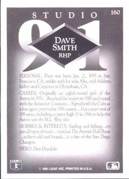 Dave Smith  baseball card collectible - Main Image 2