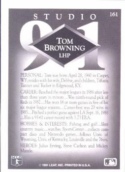 Tom Browning  baseball card collectible - Main Image 2