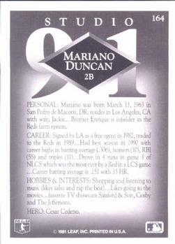 Mariano Duncan  baseball card collectible - Main Image 2