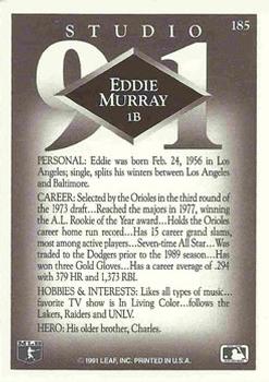 Eddie Murray  baseball card collectible - Main Image 2