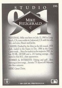 Mike Fitzgerald  baseball card collectible - Main Image 2
