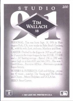 Tim Wallach  baseball card collectible - Main Image 2