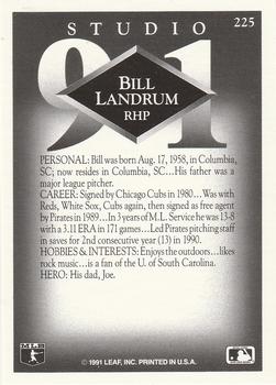 Bill Landrum  baseball card collectible - Main Image 2