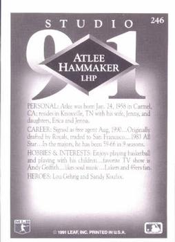 Atlee Hammaker  baseball card collectible - Main Image 2
