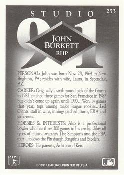 John Burkett  baseball card collectible - Main Image 2