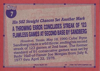 Ryne Sandberg  baseball card collectible - Main Image 2