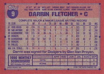 Darrin Fletcher  baseball card collectible - Main Image 2
