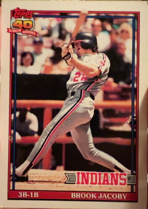 Brook Jacoby  baseball card collectible - Main Image 3