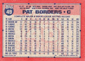 Pat Borders  baseball card collectible - Main Image 2