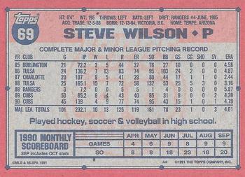 Steve Wilson  baseball card collectible - Main Image 2