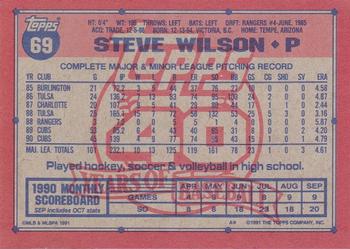 Steve Wilson  baseball card collectible - Main Image 2