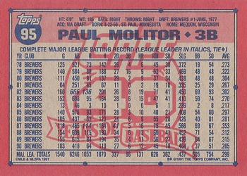 Paul Molitor  baseball card collectible - Main Image 2