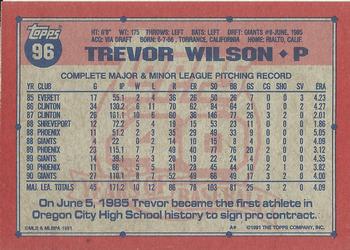 Trevor Wilson  baseball card collectible - Main Image 2