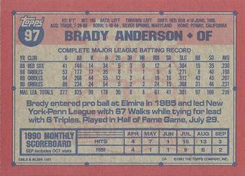 Brady Anderson  baseball card collectible - Main Image 2