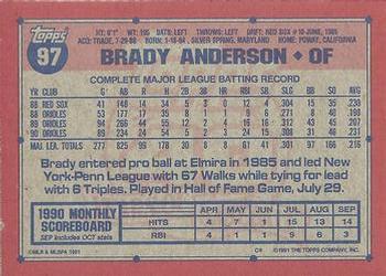 Brady Anderson  baseball card collectible - Main Image 2