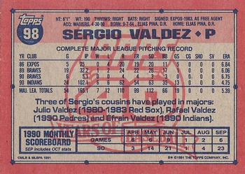 Sergio Valdez  baseball card collectible - Main Image 2