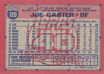 Joe Carter  baseball card collectible - Main Image 2
