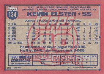 Kevin Elster  baseball card collectible - Main Image 2