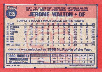Jerome Walton  baseball card collectible - Main Image 2