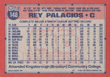 Rey Palacios  baseball card collectible - Main Image 2