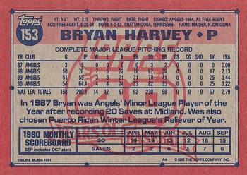 Bryan Harvey  baseball card collectible - Main Image 2
