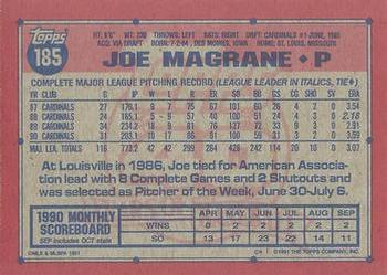 Joe Magrane  baseball card collectible - Main Image 2