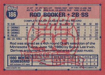 Rod Booker  baseball card collectible - Main Image 2