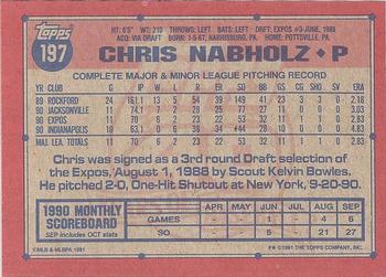 Chris Nabholz  baseball card collectible - Main Image 2