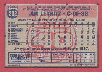 Jim Leyritz  baseball card collectible - Main Image 2