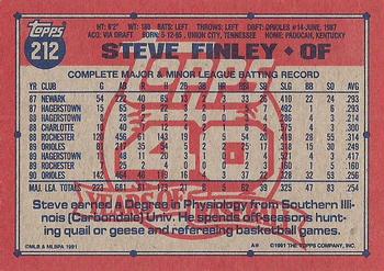 Steve Finley  baseball card collectible - Main Image 2