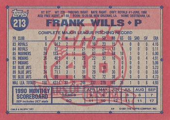 Frank Wills  baseball card collectible - Main Image 2