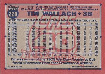 Tim Wallach  baseball card collectible - Main Image 2
