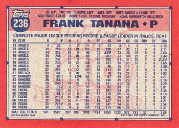 Frank Tanana  baseball card collectible - Main Image 2