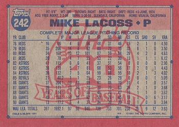 Mike LaCoss  baseball card collectible - Main Image 2
