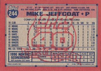 Mike Jeffcoat  baseball card collectible - Main Image 2
