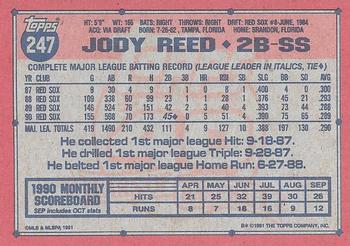 Jody Reed  baseball card collectible - Main Image 2