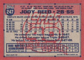 Jody Reed  baseball card collectible - Main Image 2