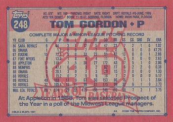 Tom Gordon  baseball card collectible - Main Image 2