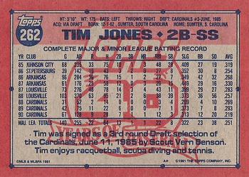 Tim Jones  baseball card collectible - Main Image 2