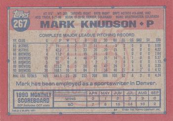 Mark Knudson  baseball card collectible - Main Image 2