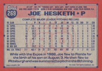 Joe Hesketh  baseball card collectible - Main Image 2
