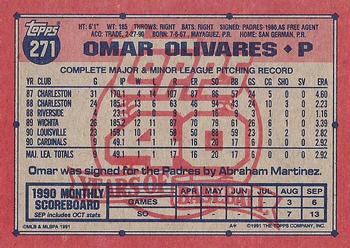Omar Olivares  baseball card collectible - Main Image 2