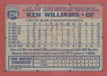 Ken Williams  baseball card collectible - Main Image 2