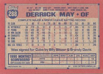 Derrick May  baseball card collectible - Main Image 2